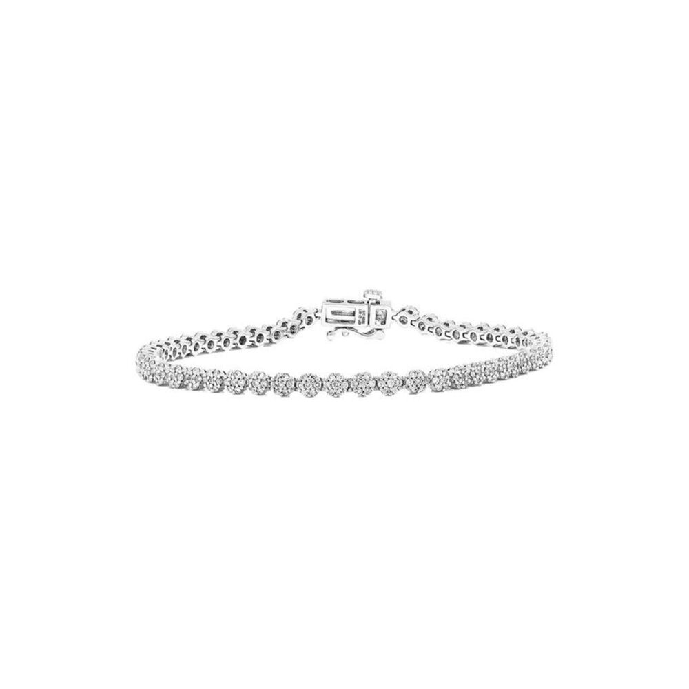 Amairah Silver 1.25 Ct. Tw. Lab-Grown Diamond Tennis Bracelet
